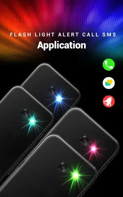 Color Flash on calls and sms – Torch Flashlight android App screenshot 0